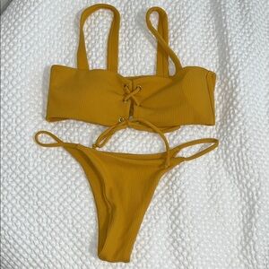 Cute Yellow Bikini Set